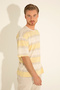Men's Comfort Fit Crew Neck Saffron T-Shirt 50282106-Vr043 - 4