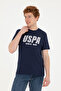 Men's Regular Fit Crew Neck Navy Blue T-Shirt 50282027-Vr033 - 3