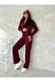 Stripe Detailed Zippered Tracksuit Set - 2