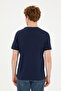 Men's Regular Fit Crew Neck Navy Blue T-Shirt 50282027-Vr033 - 5