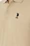 Men's Regular Fit Polo Neck Light Khaki T-Shirt 50282235-Vr183 - 7