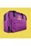 35 Liter 3 Pocket Travel Sport Sightseeing Water Resistant Long Strap Cabin Size Purple Shoulder Handbag - 2