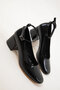 Black Patent Leather Women's Classic Heeled Shoes 19917 - 4