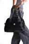 Women's Black Parachute Fabric Medium Size Inflatable Zipper Detailed Side Pocket Daily Casual Stylish Model Bag