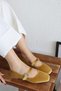Velvet Velvet Closed Back Single Band Square Toe Women's Ballerina Shoes with Helmet Mary Jane - 4