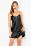 Thin Strap Mini Satin Nightgown - 3