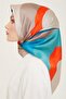 وشاح حرير سورا كلاسيكي منقوش 24Ya9149 36 03 - 3