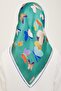 Geometric Patterned Sura Silk Scarf 24Ya9147 36 84 - 4