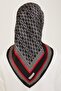 Classic Patterned Twill Silk Scarf 24Ya9167 2 32 - 4