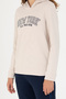 Women's Cream Hooded Sweatshirt 50276601-Vr071 - 7