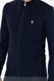 Men's Navy Blue Basic Knitwear Cardigan 50272132-Vr033 - 6