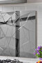 Stove Back Glass Protector, Countertop Built-In Back Protector, Heat Resistant, Decorative, Easy to Install - 2