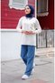 Women's Mercerized Collar Stone Detailed Knitwear Tunic - 3
