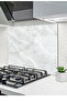 Stove Back Glass Protector, Countertop Built-In Back Protector, Heat Resistant, Decorative, Easy to Install - 2
