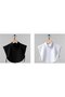 Black and White Hijab Neck Collar Shawl - Byk 241810 - 2