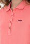 Women's Neon Pink Basic Polo Collar T-Shirt 50285846 -Vr105 - 7