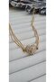 Steel Three Chain Opening Heart Necklace - 2