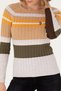 Women's Stone Melange Crew Neck Sweater 50276008 -Vr225 - 6