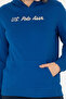 Women's Cobalt Blue Hooded Sweatshirt 50276015-Vr045 - 5
