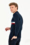 Navy Blue Men's Sweater - 5