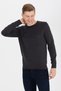Men's Anthracite Melange Crew Neck Knitwear Sweater 50258145 -Vr081
