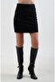Black Basic Mini Skirt - 3