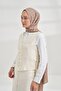 Cotton Monogram Geometric Pattern Shawl - Mink - 2