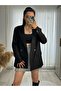 KADIN OVERSİZE BLAZER CEKET - 2