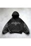 Black Punk Gothic Vintage Hooded Sweatshirt - 2