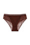 3-Piece Interlock Lace Detailed Glittery Elastic Waist Slip Women's Panties - 7