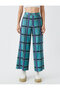 High Waist Patterned Jeans Trousers - 3