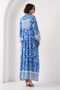 2423 Authentic Patterned Dress - B. Indigo - 5