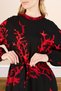Women's High Collar Large Size Dress with Hijab Viscose Fabric Pleated and Pleated Dress - 4