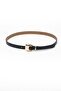Women's Black 2 cm Bridged Light Buckle Belt - 2
