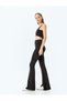 High Waist Slit Detailed Tight Fit Spanish Leg Sports Leggings