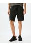 Short Sports Shorts with Lace-Up Waist Pockets - 3
