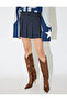 X Inji - Mini Pleated Button Detailed Short Skirt - 3