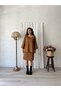 Camel Short Skirt-Blouse Set (Set of 2) - 3