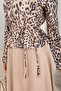 Beige Leopard Suede Skirt Suit 6-697 - 6