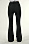 Bt14004639 Non-Fading Black Denim High Waist Stretch Fabric Flared Jeans Pants - 7