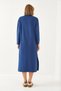 Women's Navy Blue Polo Collar Modal Fabric Dress 60351087 - 3