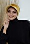 Velvet Bandana Bonnet with Visor, B-71K, Mustard - 2