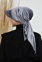 Velvet Bandana Bonnet with Visor, B-71K, Gray - 3