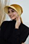 Velvet Bandana Bonnet with Visor, B-71K, Mustard