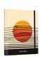 Secret Spiral Notebook Hard Cover 192 Pages 96 Sheets 17x24 cm 90grStriped - 4