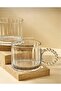 كوب زجاجي مكون من 6 قطع بمقبض خرز، كوب زجاجي مطرز، كوب مشروبات غازية إسبرسو - 2