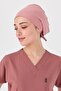 Lycra Doctor Nurse Surgical Cap Chef's Cap Work Bandana, Bronze Pink - 3