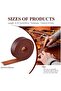 6.6FT 1 Inch Wide Double Sided Smooth Leather Strip Single Side Leather Strip for DIY Craft Projects - 2