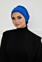 Rose Detailed Velvet Bonnet, B-53K, Cobalt Blue