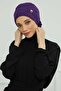 عمامة جاهزة من الشيفون مع إكسسوارات، HT-95S، HT-95S، أرجواني - 3